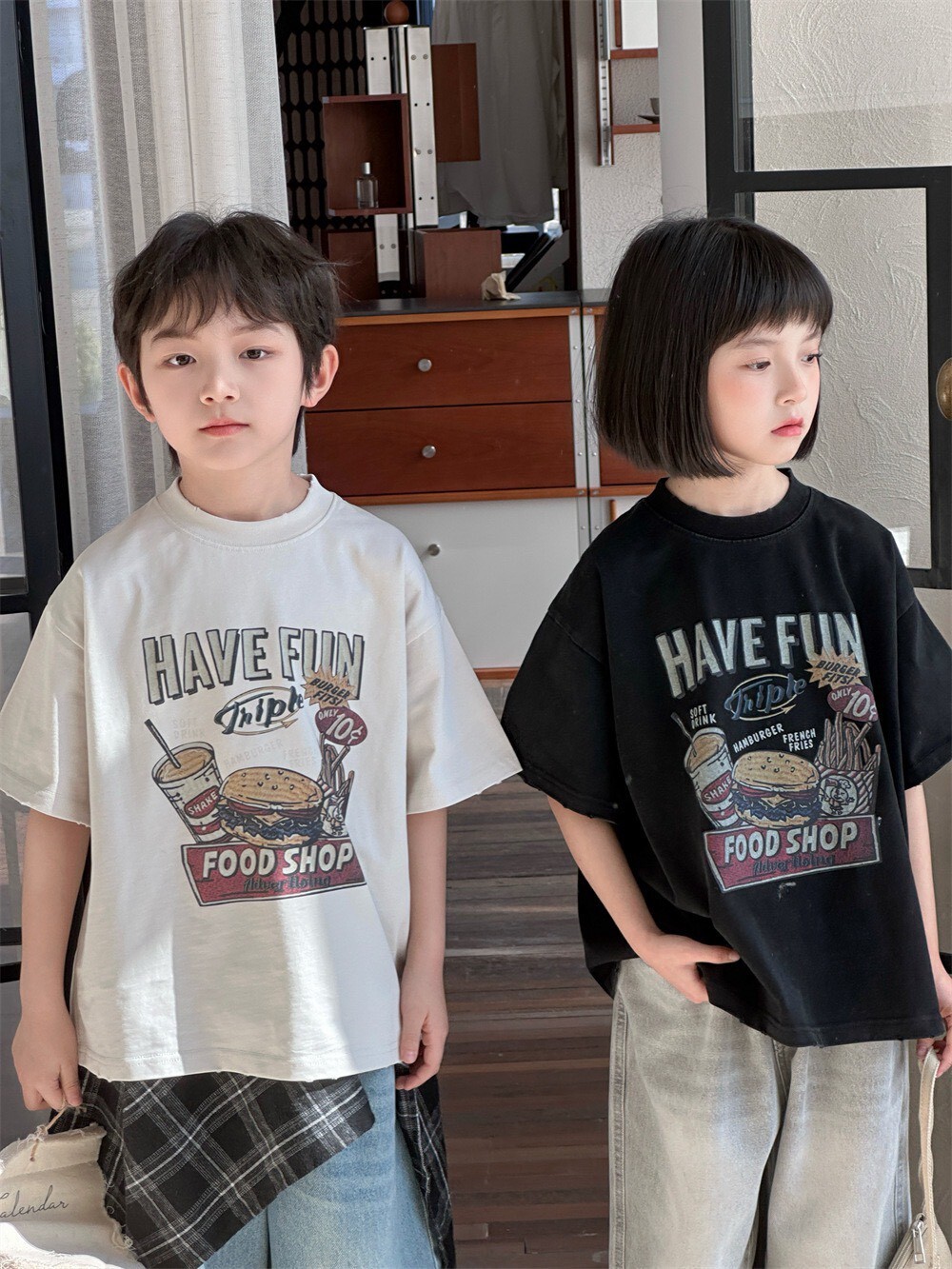 HAVE FUN 美式套餐造型TEEꕀꕀꕀ