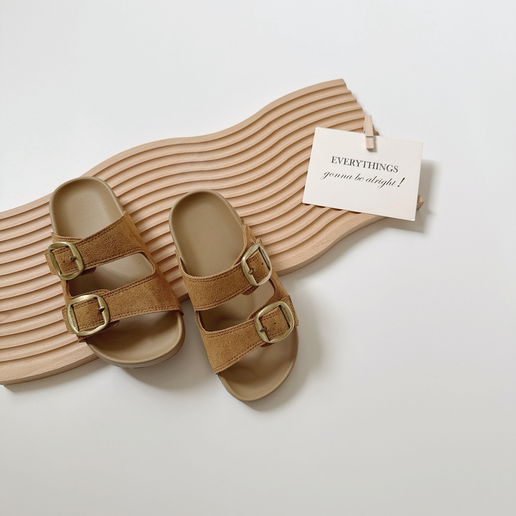 休閒雙扣環拖鞋|黃