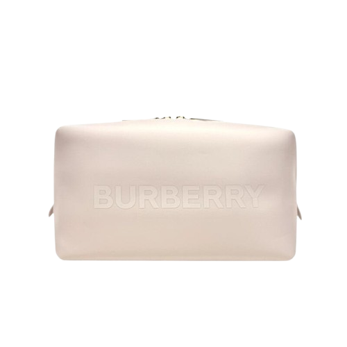 BURBERRY 巴寶莉 杏色 太空棉 手拿包 化妝包