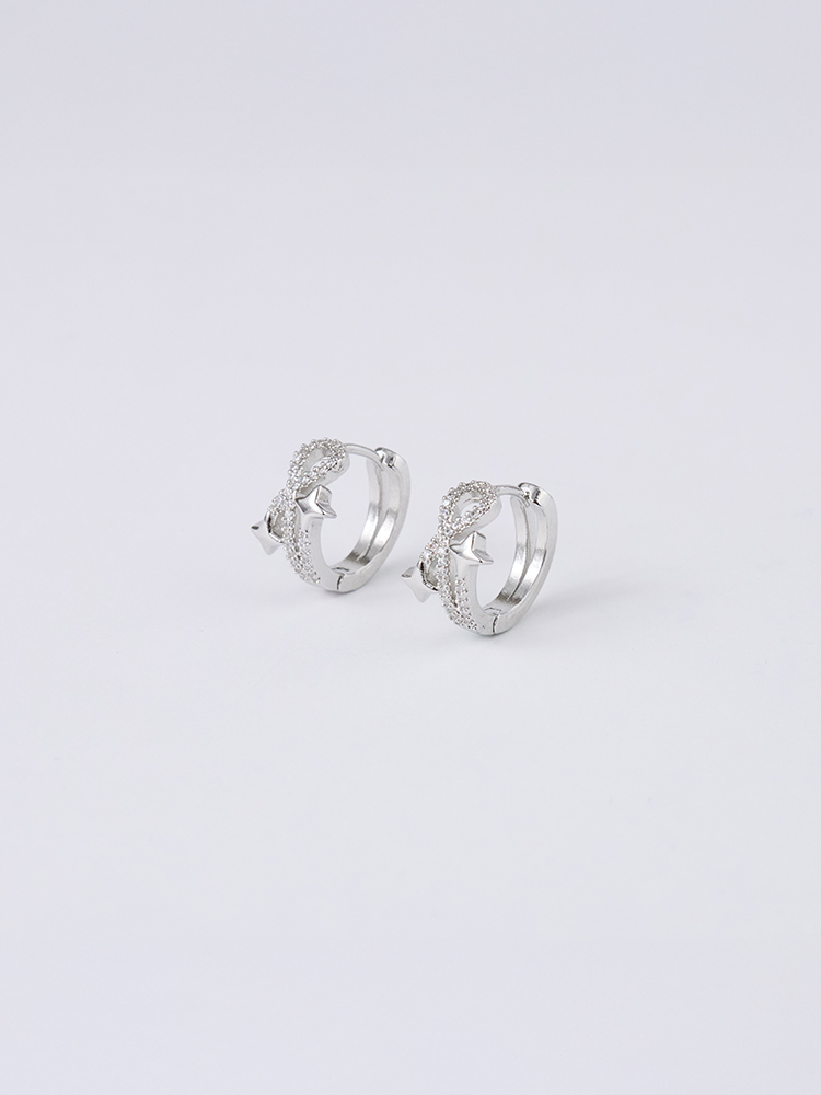 流星雨耳釦式耳環