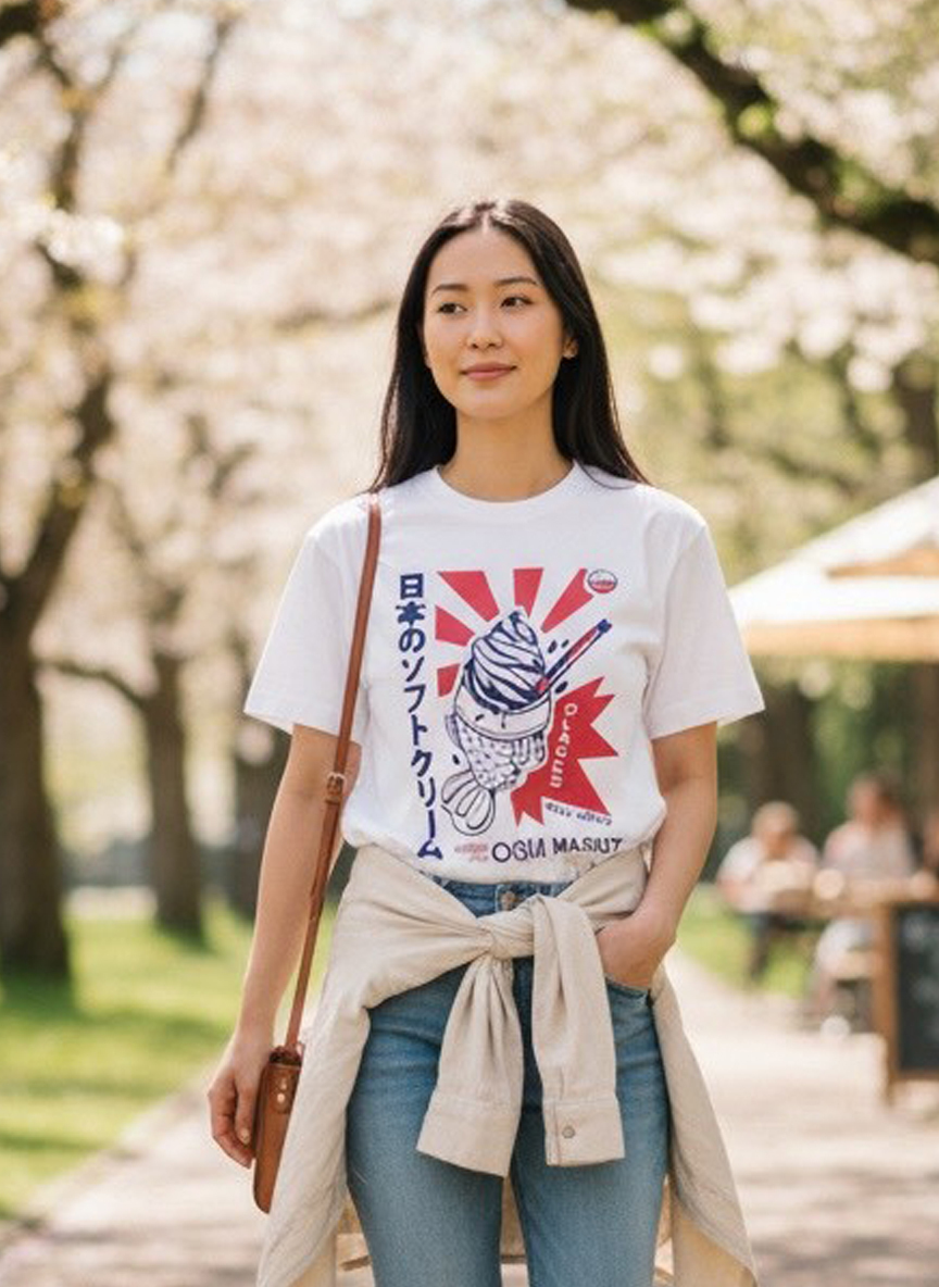 把甜甜的日常，穿進生活裡｜鯛魚燒日系棉T