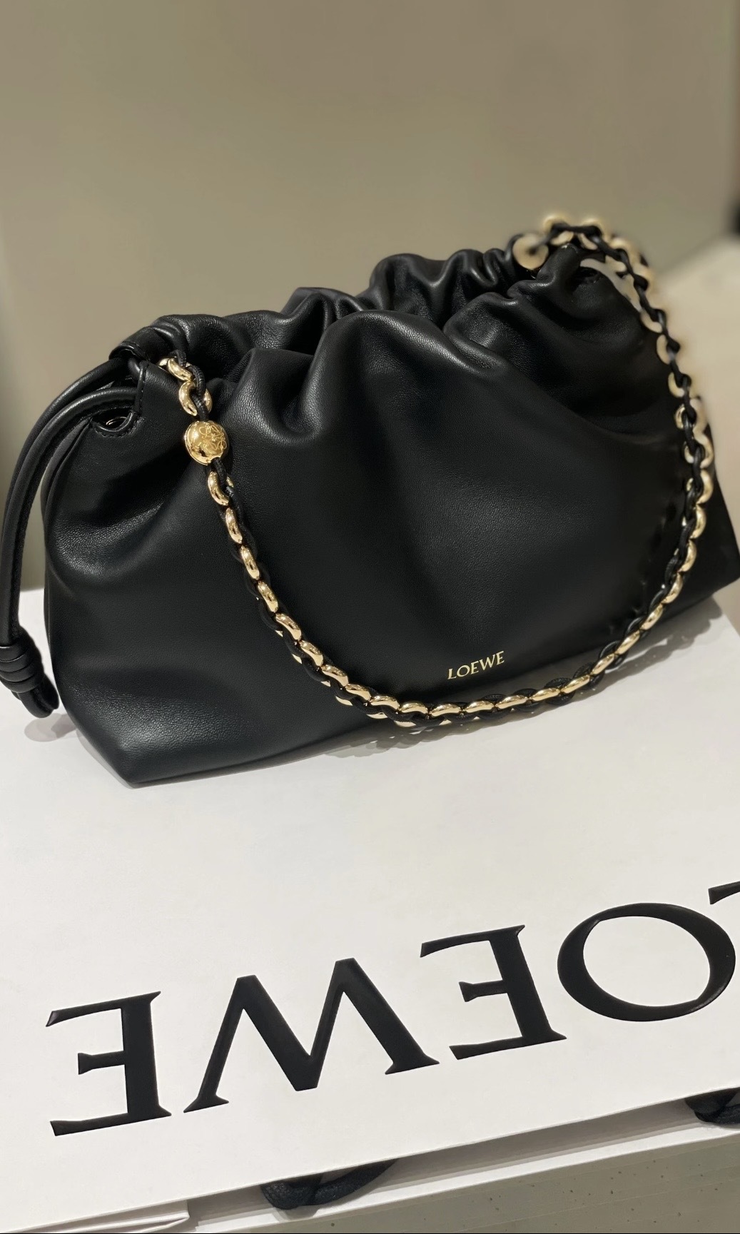 LOEWE Medium Flamenco Purse Black