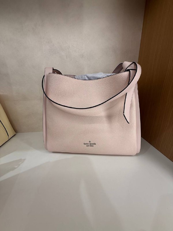 [U] KATE SPADE POWDERED S KM663 KNOTT LG CARRYALL PEBBLED LEATHER, 196021712197 (UK96)