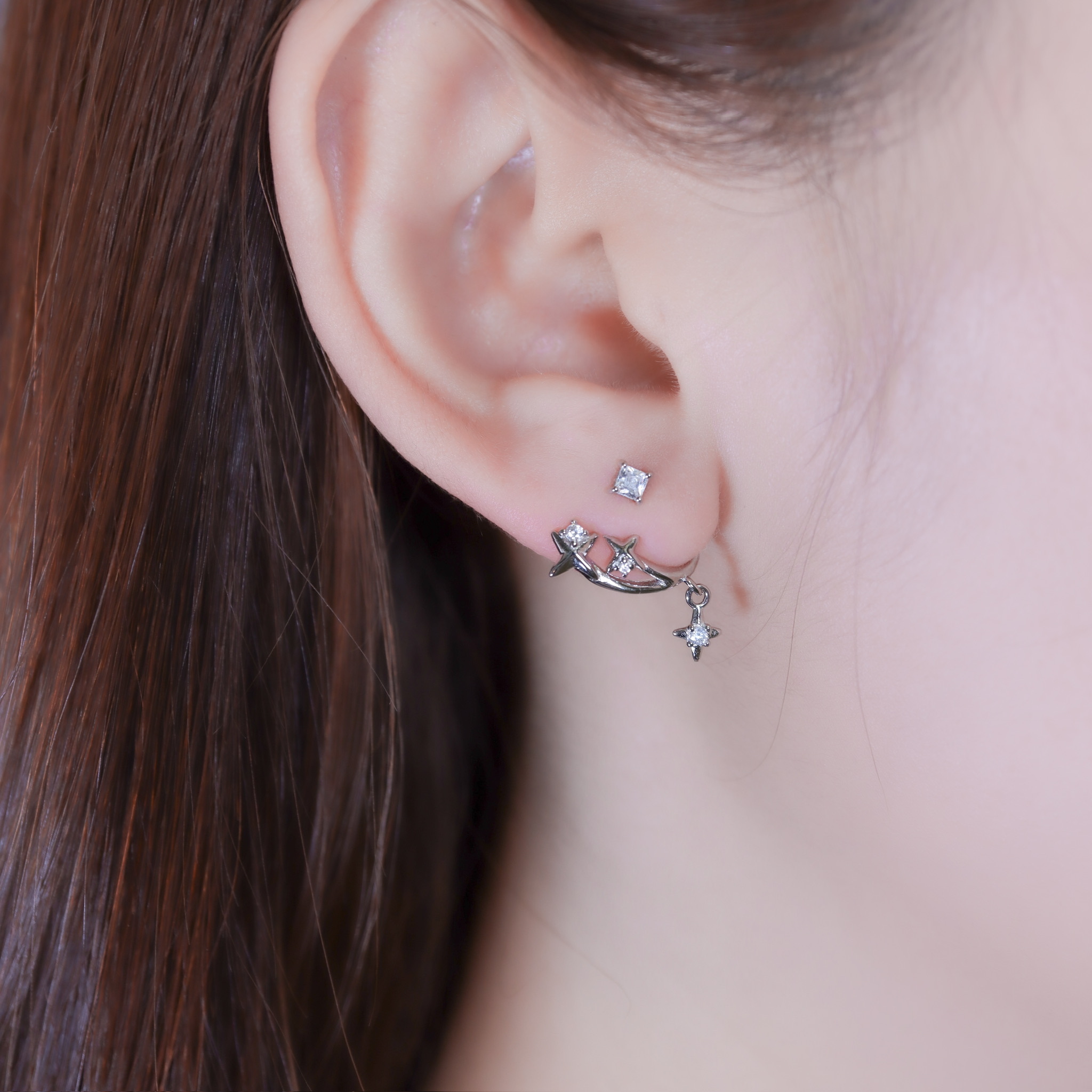 | 925純銀・白金 | 我們的星座耳環 | EA1142 |