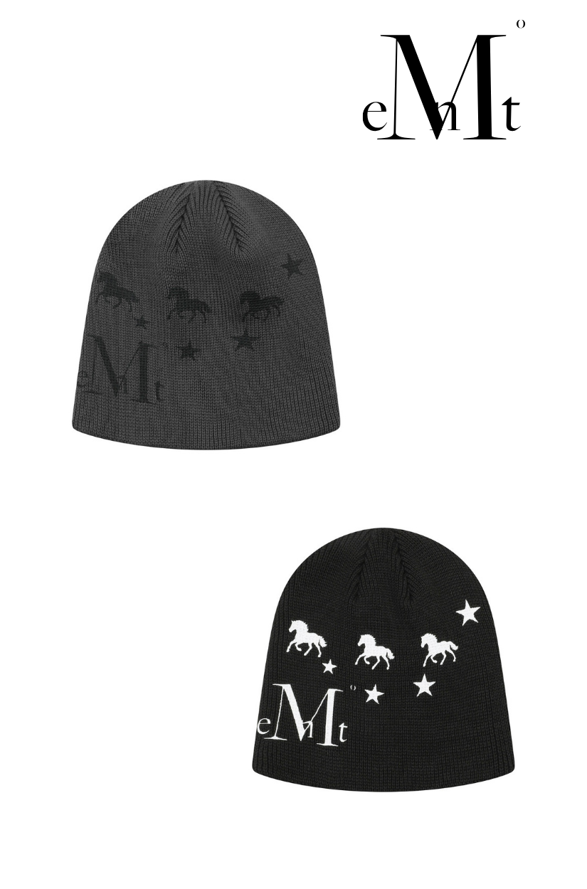 【 4/19收單 】MUCENT 星空漫遊 印花針織毛帽 韓國