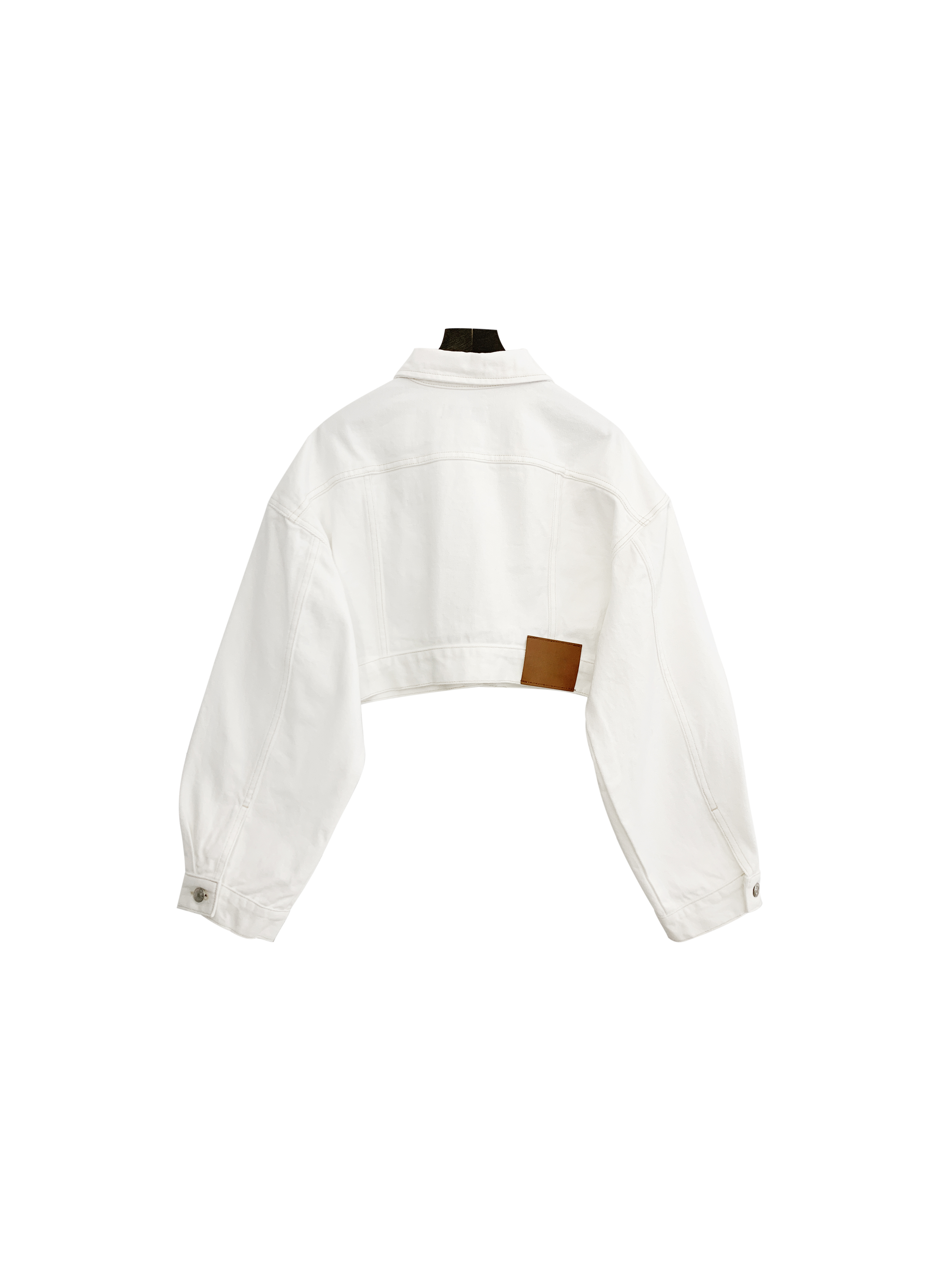 短版牛仔套褲-單外套