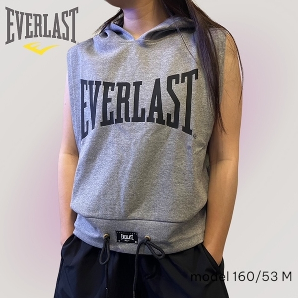 EVERLAST 背心 灰色 拳擊 休閒 連帽背心 女 4122748012