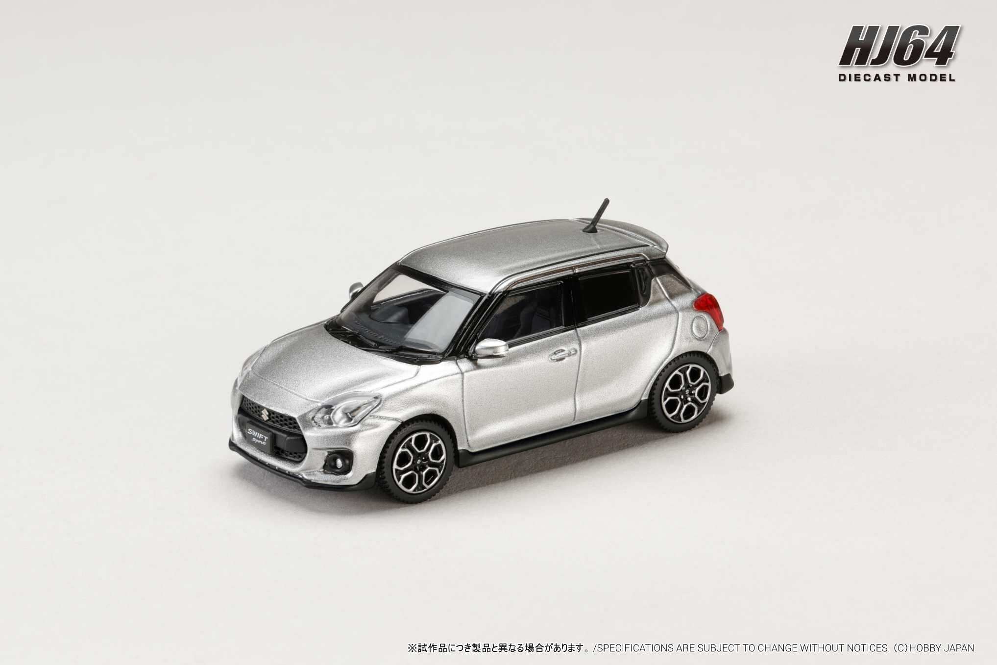 PO-$161 * HOBBY JAPAN * 1:64 SUZUKI SWIFT SPORTS ZC33S SILVER