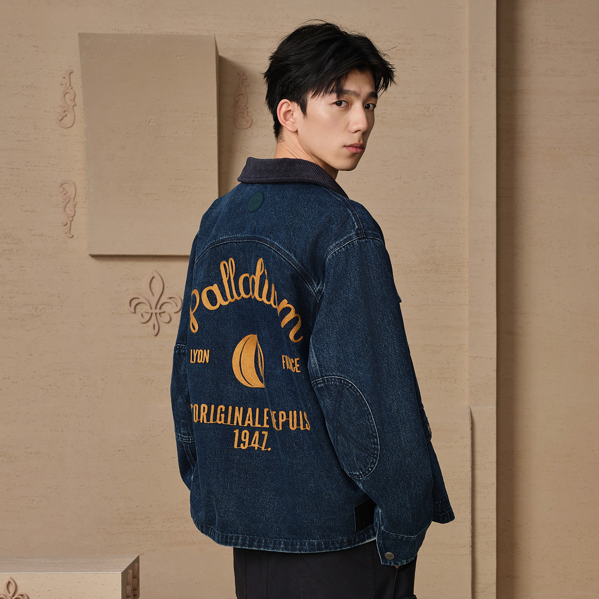 男裝 PALLADIUM LOGO 牛仔外套