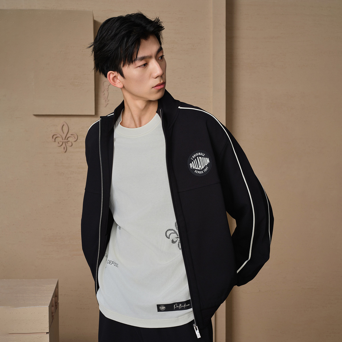 男裝 PALLADIUM LOGO 側面條紋外套