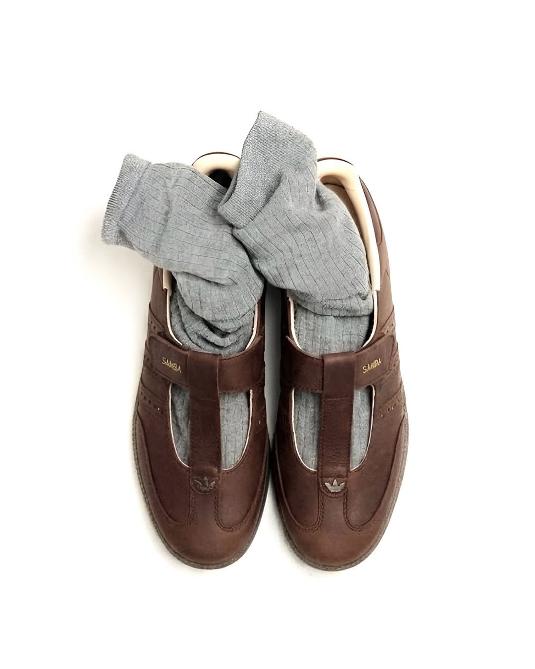 ADIDAS SAMBA JANE 牛皮系列 棕色 咖啡色 瑪莉珍鞋 瑪麗珍 涼鞋 焦糖底 女鞋 HP7130 / 預購