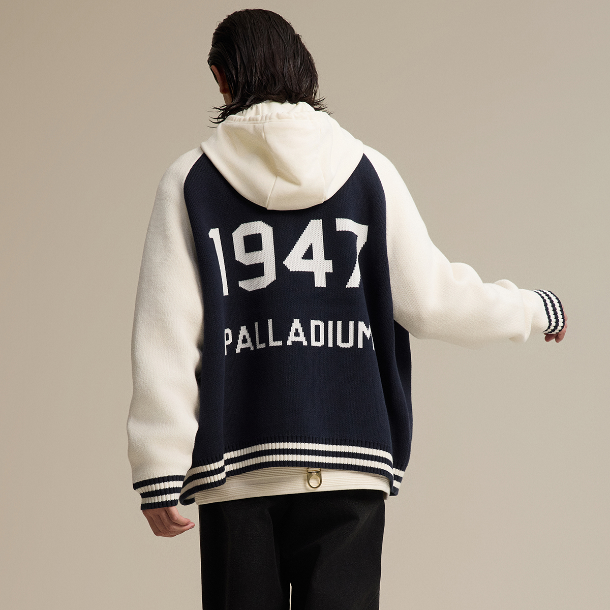 男裝 PALLADIUM 拼色針織外套
