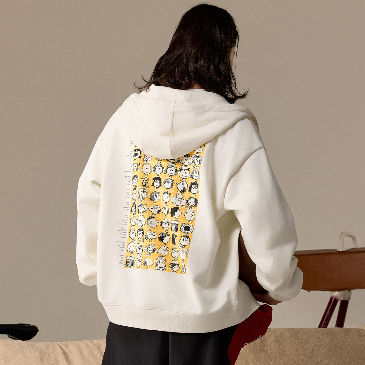 PALLADIUM x SNOOPY 印花圖案寬鬆落肩連帽外套