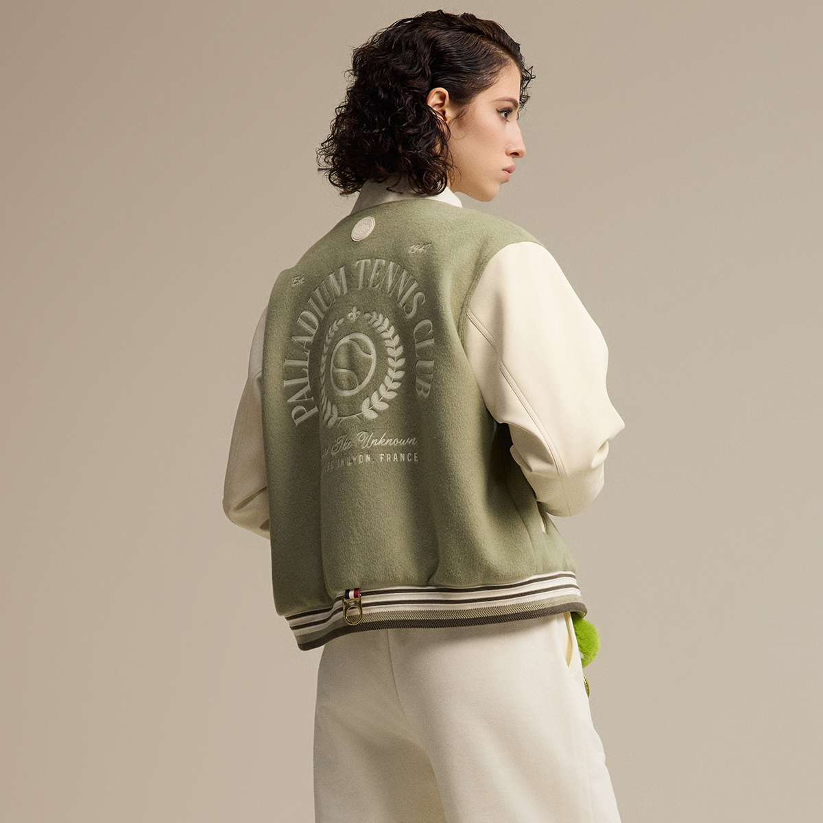 女裝 PALLADIUM TENNIS CLUB LOGO 拼色棒球外套