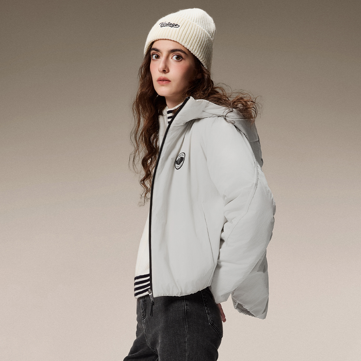 女裝 PALLADIUM LOGO 寬鬆夾層外套