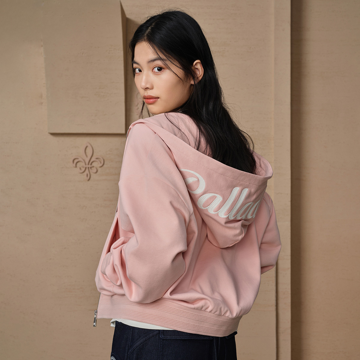 女裝 PALLADIUM LOGO 落肩連帽外套