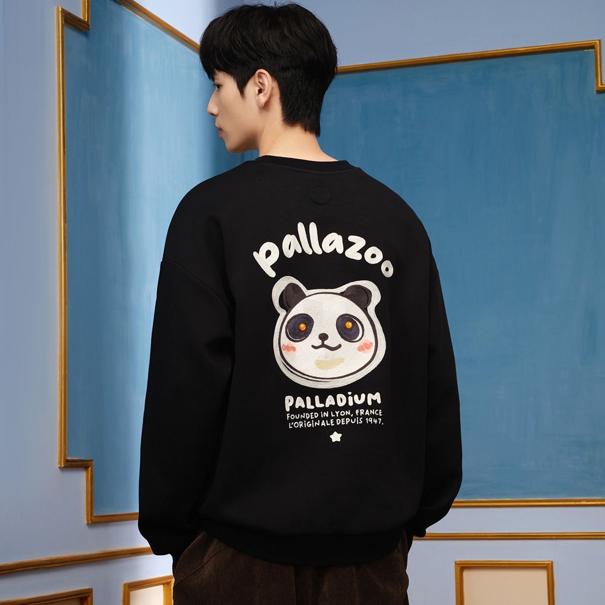 男裝 PALLADIUM LOGO 主題印花寬鬆衛衣