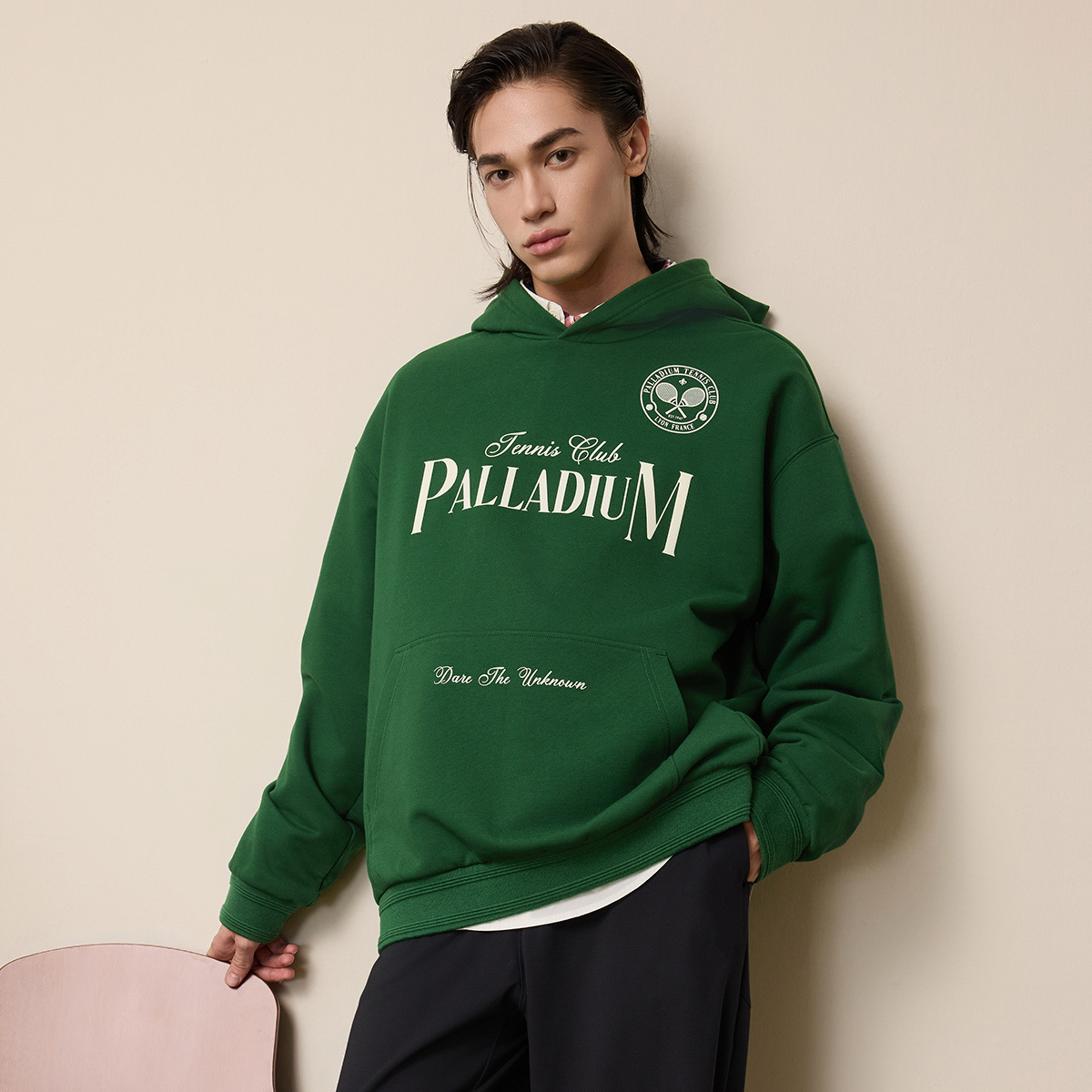 男裝 PALLADIUM LOGO 寬鬆連帽衛衣