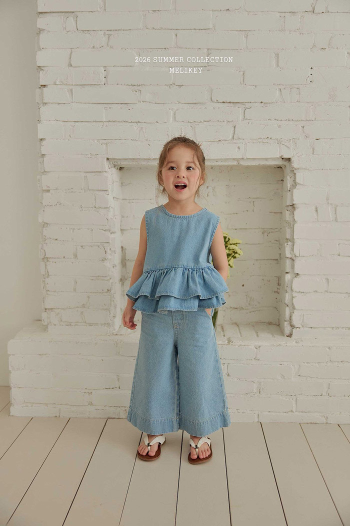 正韓夏MELIKEY 小姐姐牛仔寬褲