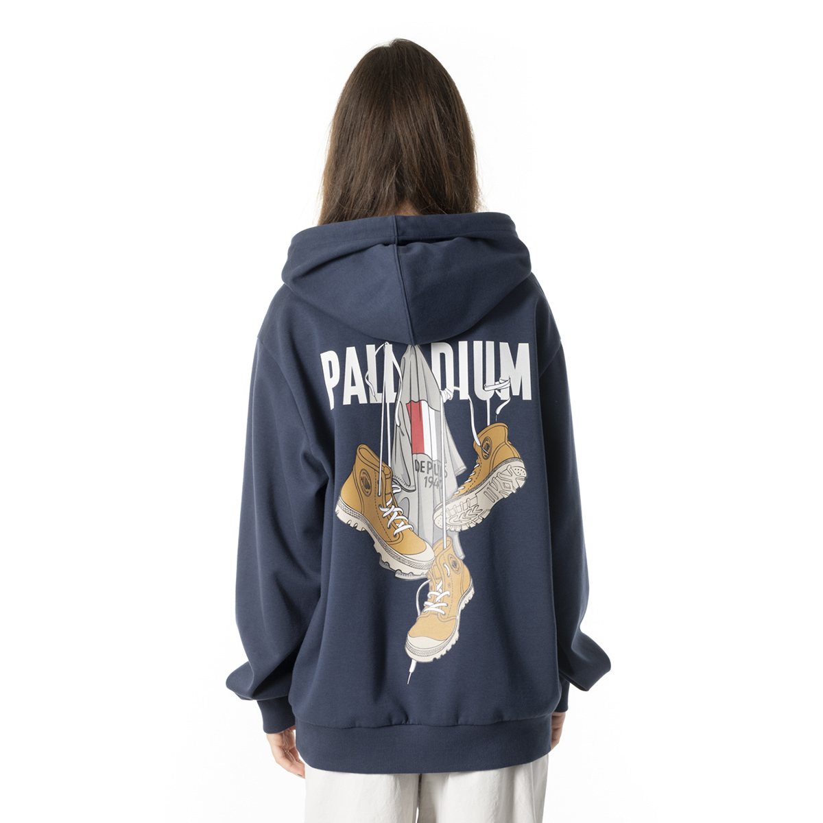 男裝復古 PALLADIUM LOGO 連帽衛衣