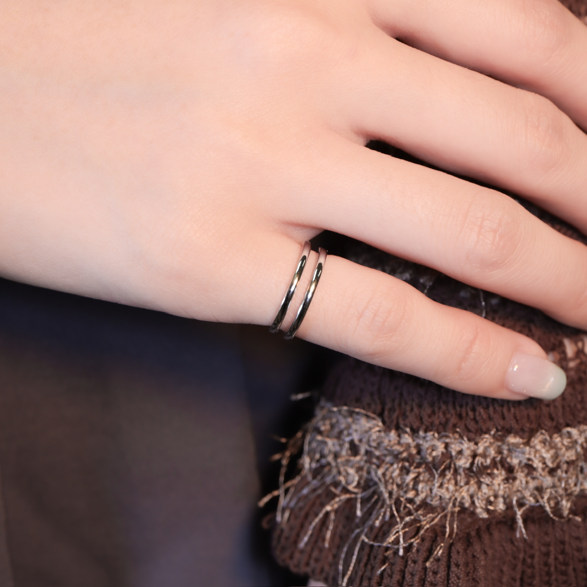 | 925純銀 | 雙重守護尾戒 | RI1090 |