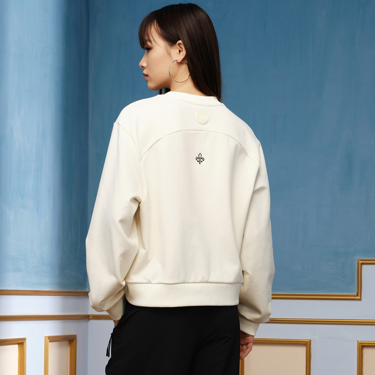 女裝 PALLADIUM LOGO 不規則下擺衛衣