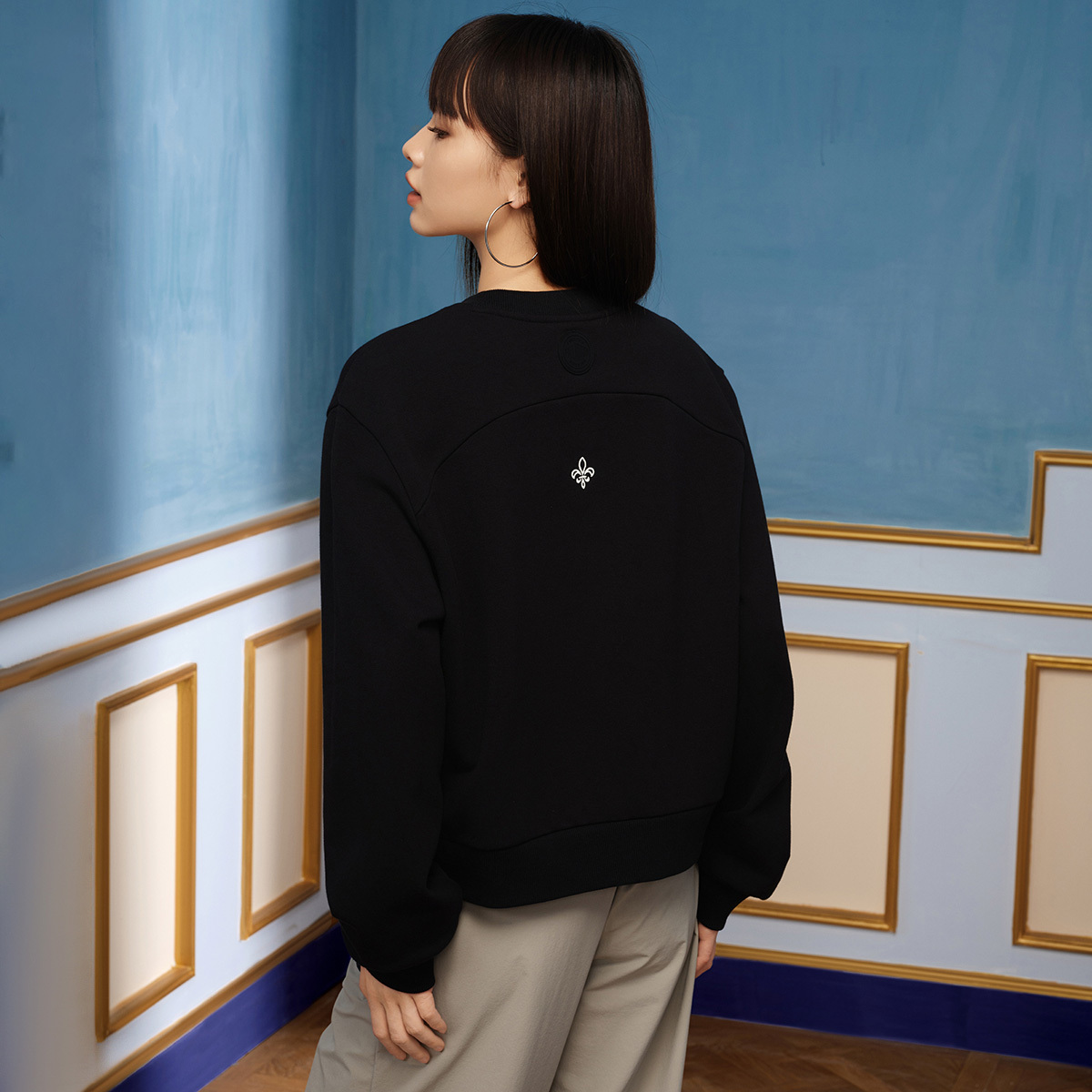 女裝 PALLADIUM LOGO 不規則下擺衛衣