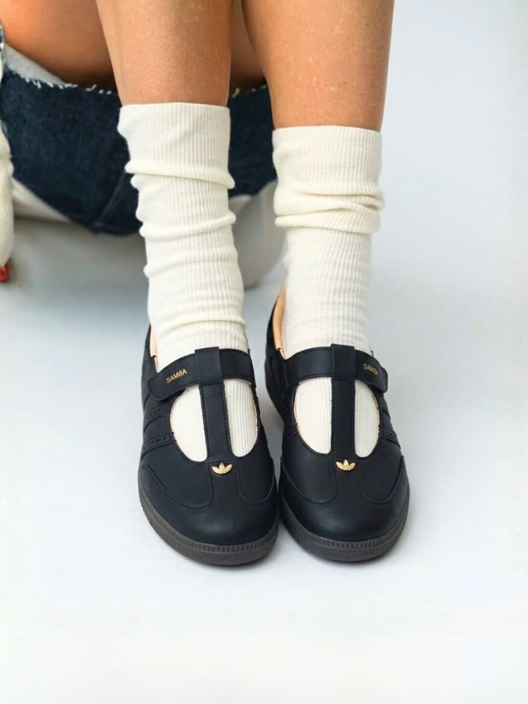 ADIDAS SAMBA JANE 牛皮系列 黑色 瑪莉珍鞋 瑪麗珍 涼鞋 焦糖底 女鞋 KJ3970 / 預購