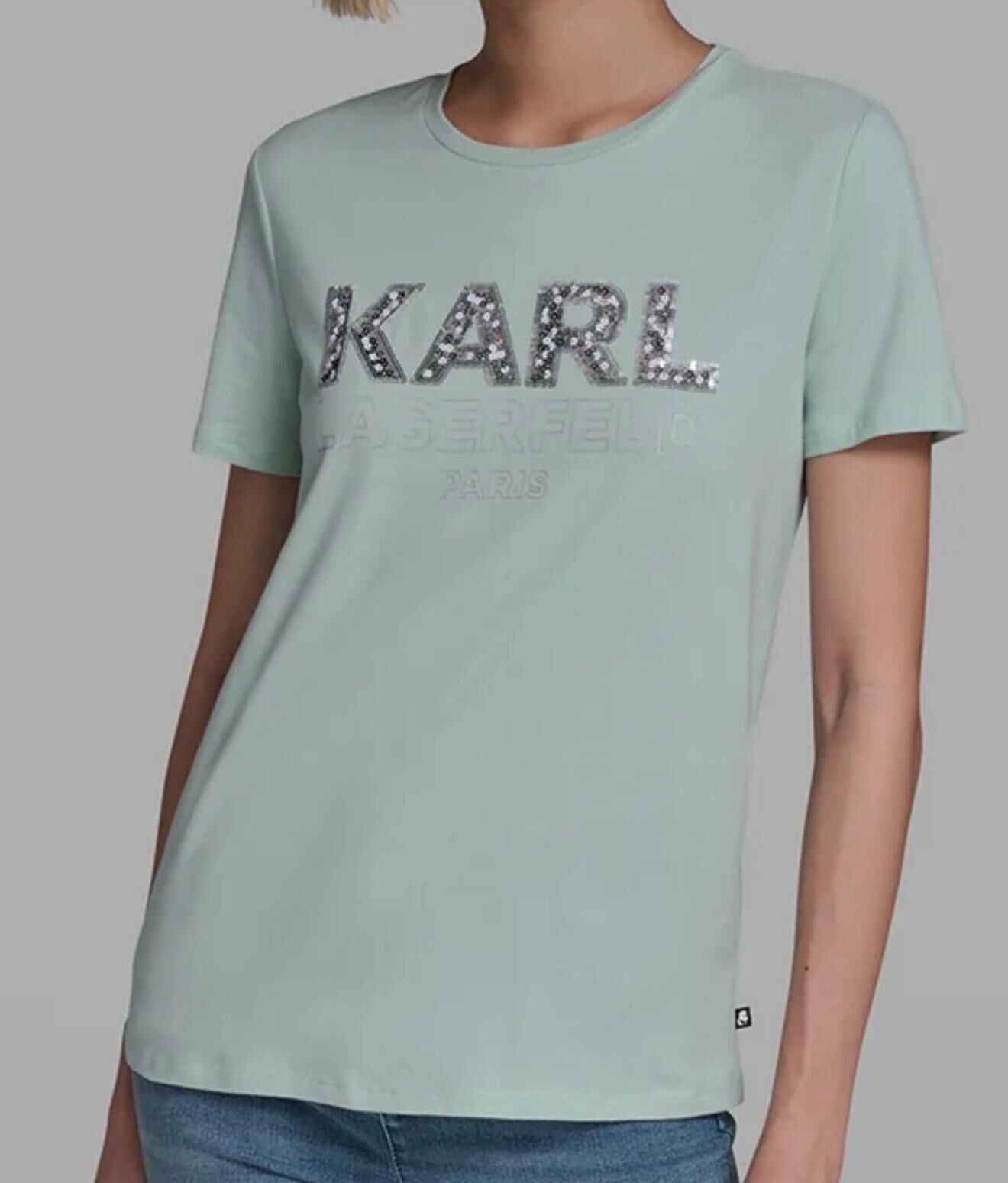 Karl Lagerfeld 女裝KARL閃字 Tee (綠) Tee KL8