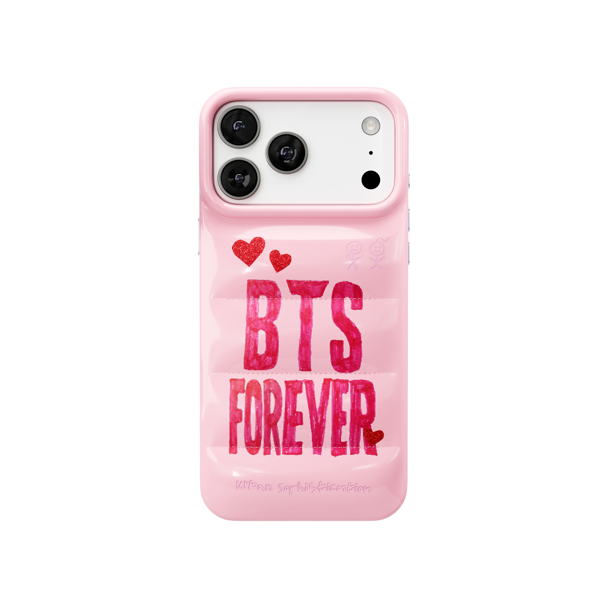 The Puffer Case® - BTS Poster in Baby Pink