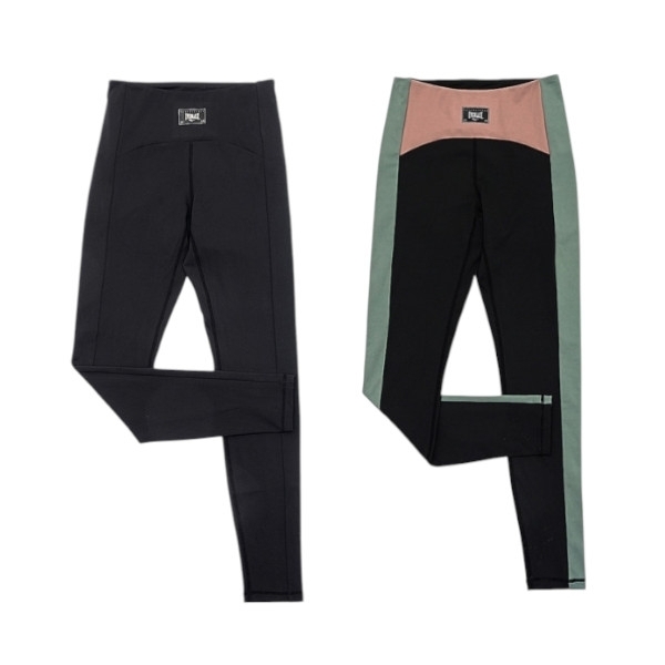 EVERLAST 長褲 緊身褲 全黑 黑綠粉 韻律褲 運動褲 女 4122756020 4122756041