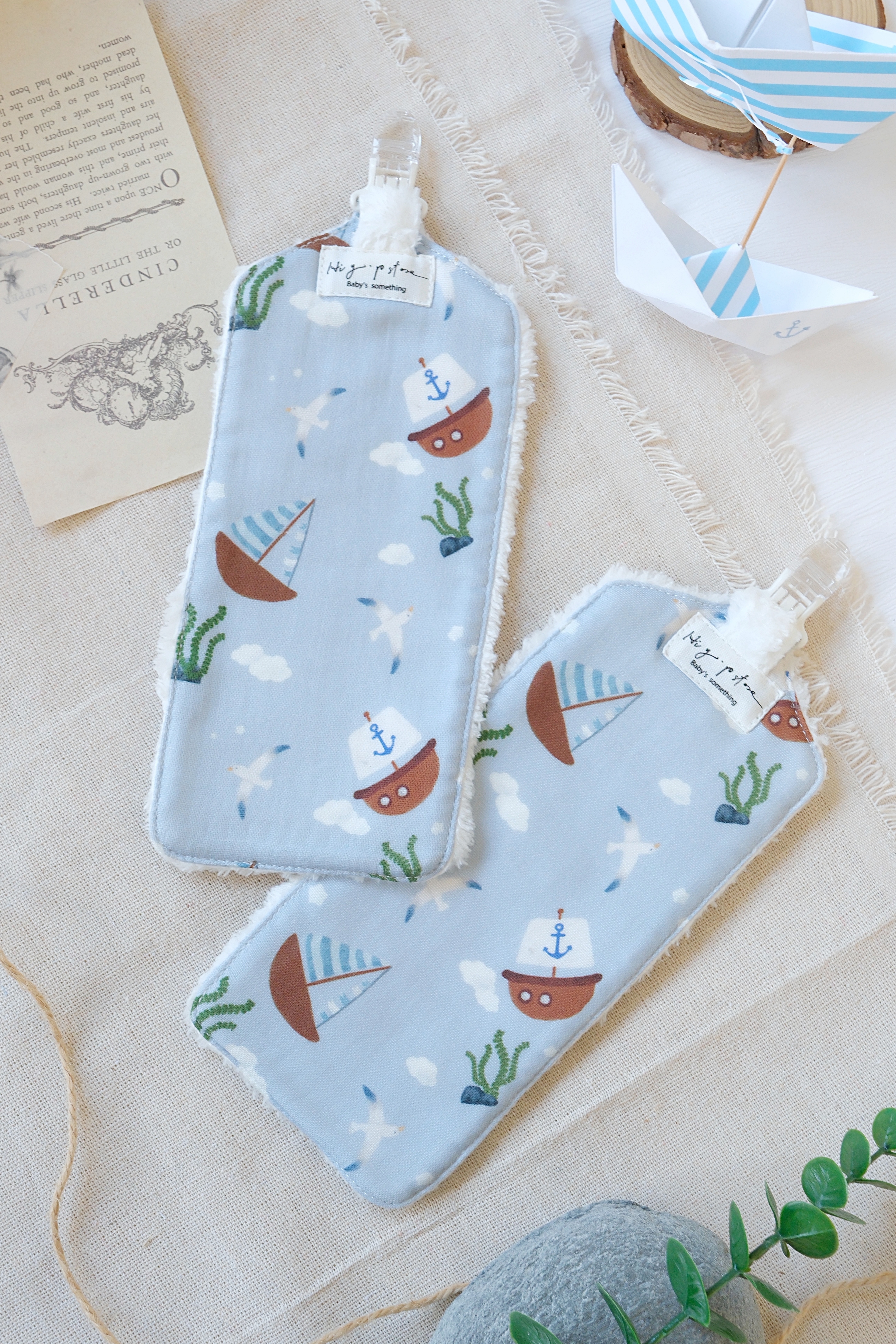 Hi Y.P store-手作手帕夾-獨家設計-航海日記