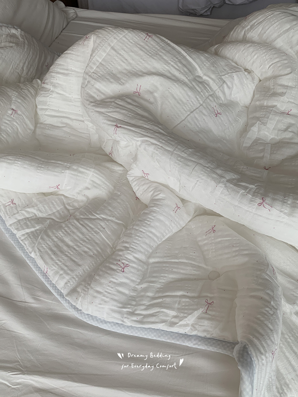 (K01)韓國Ins感蝴蝶結棉被