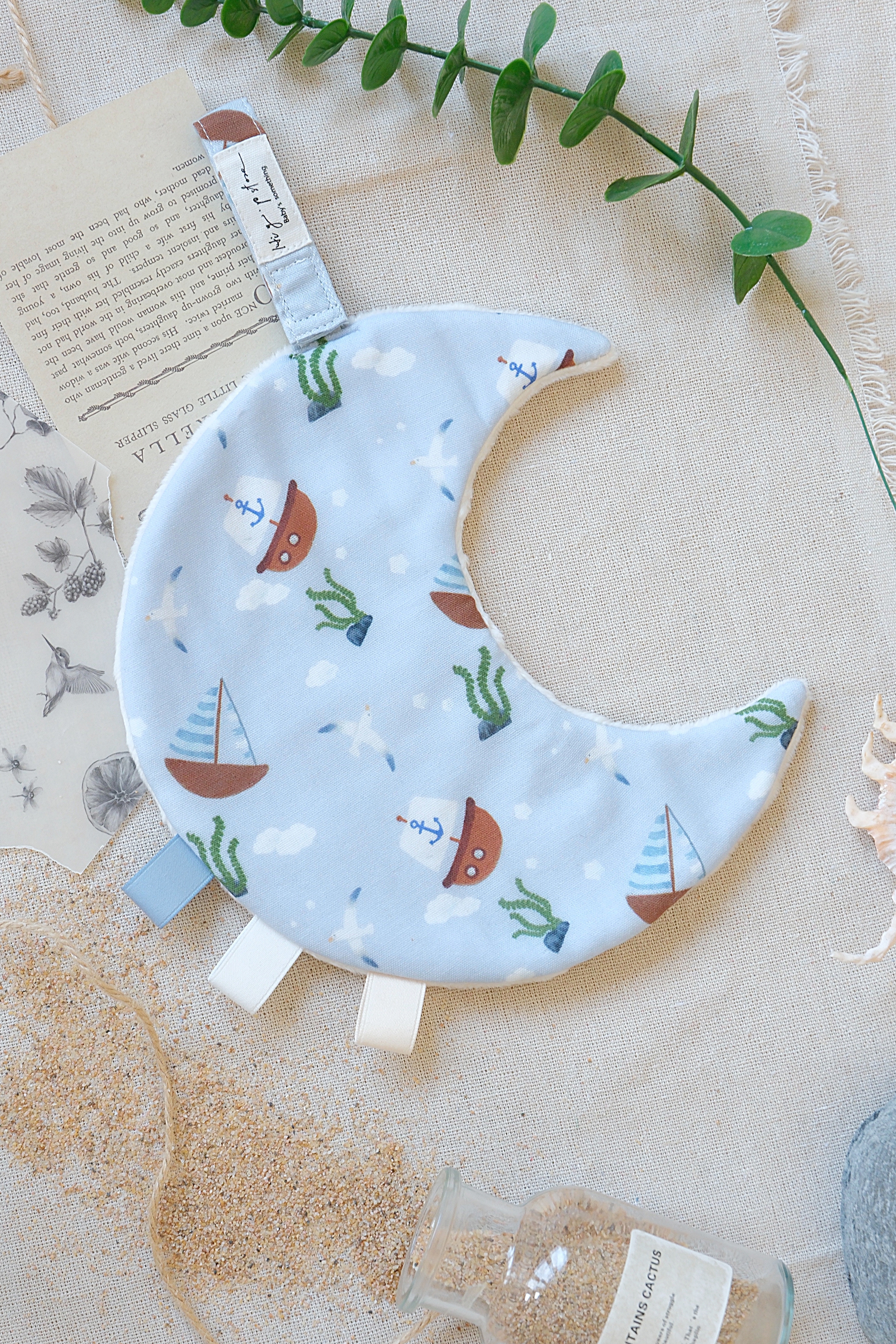 Hi Y.P store-獨家設計款-月光安撫巾-航海日記