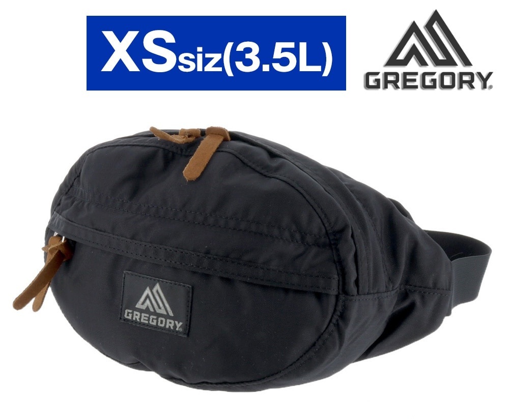 【預購】J0330602 Gregory TAILMATE XS V2 斜咩包 　3.5L(黑色)