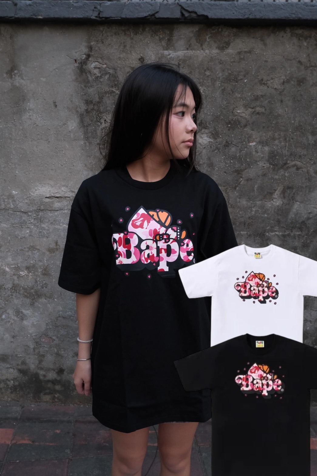 BAPE SS26 櫻花系列 ABC SAKURA CAMO MILO ON BAPE 短Tee 2M20110005