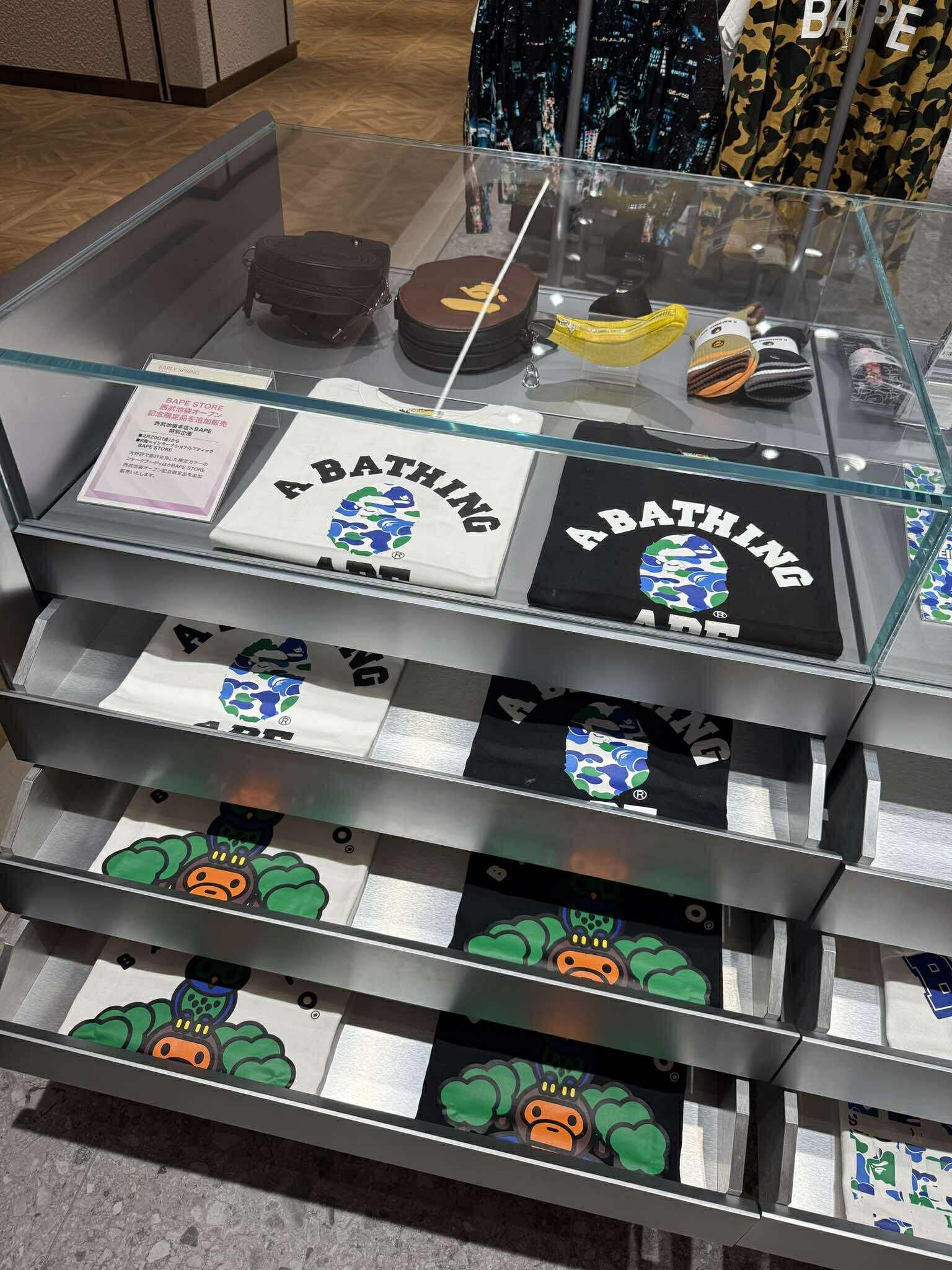 Bape 池袋限定 大猿頭 短Tee