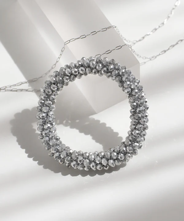 [連線優惠] ANEMONE 水晶切割玻璃珠髮圈