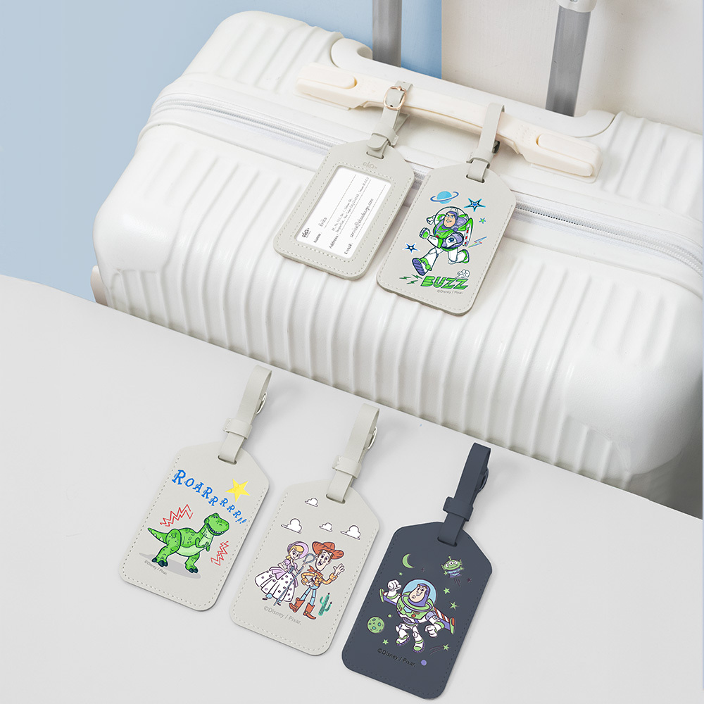 玩具總動員-輕巧皮革行李吊牌【正版授權】