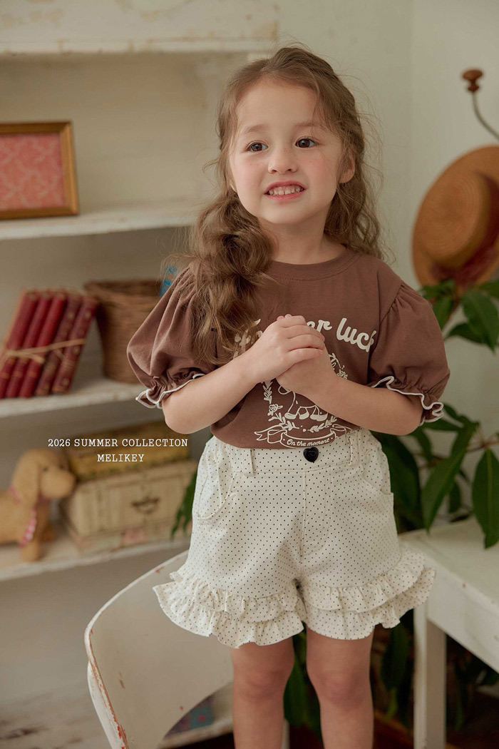 正韓夏MELIKEY 兩色甜點花邊短褲