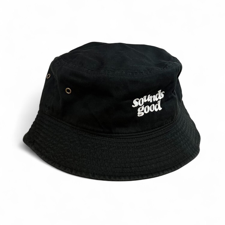 Sounds good - SG Logo Bucket Hat - Black (L/XL)
