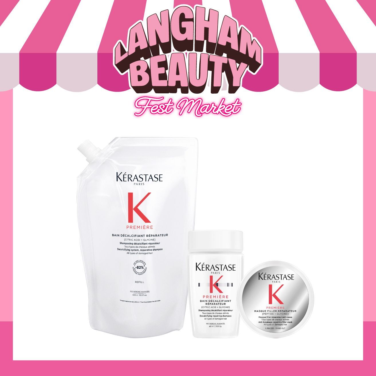 KÉRASTASE 原生髮修復浴髮乳500ml (補充裝)套裝