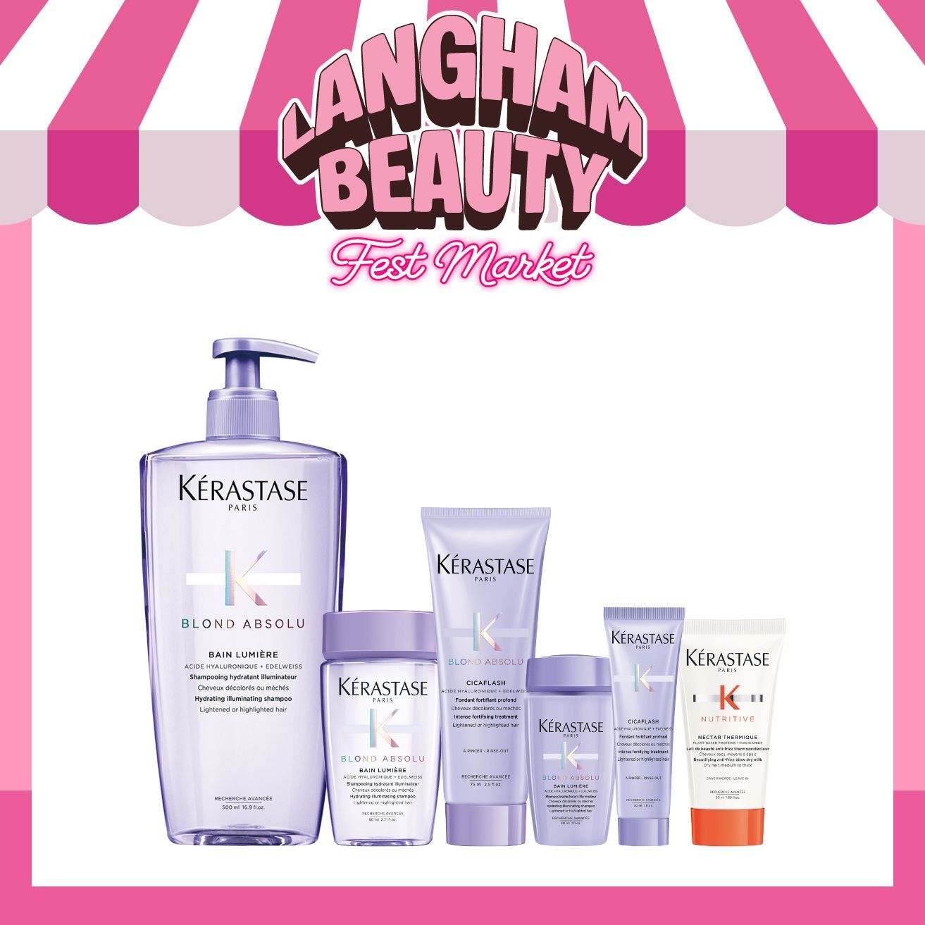 KÉRASTASE 漂染水潤浴髮乳500ml套裝