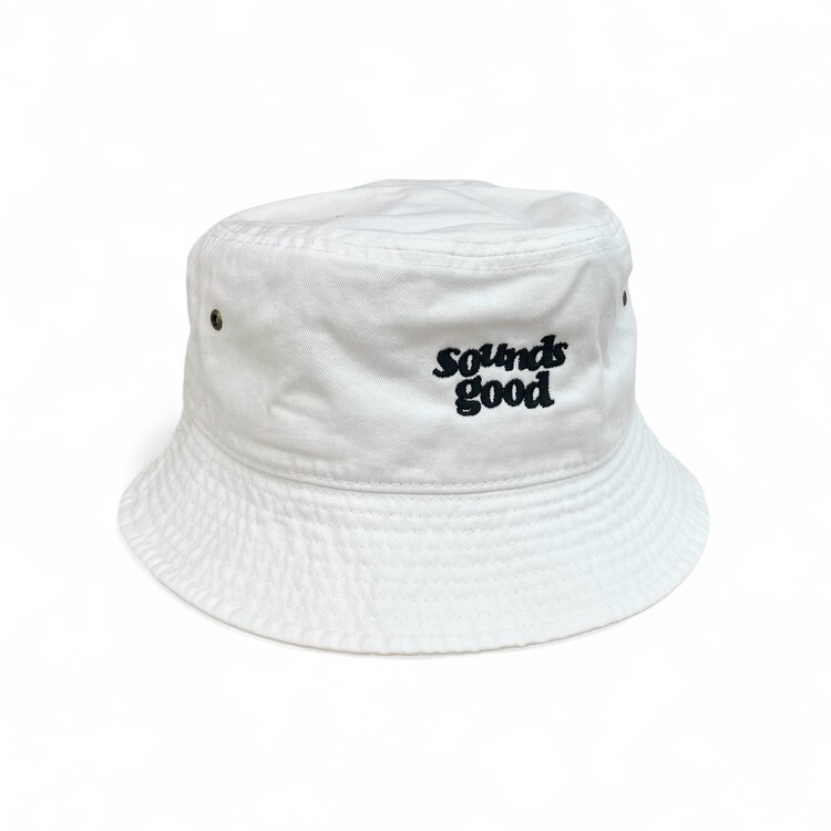 Sounds good - SG Logo Bucket Hat - White (L/XL)