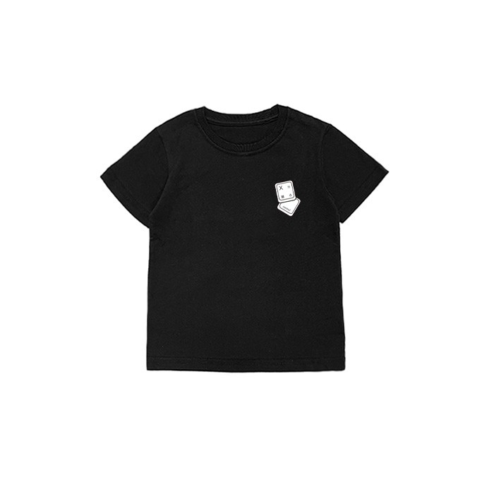 XCTRL童裝 塗鴉電腦鍵盤童裝短T-黑