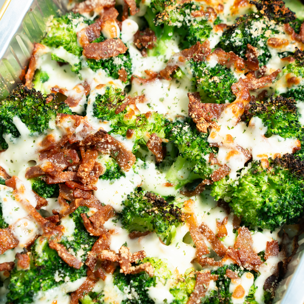 三色芝士·脆煙肉·焗西蘭花