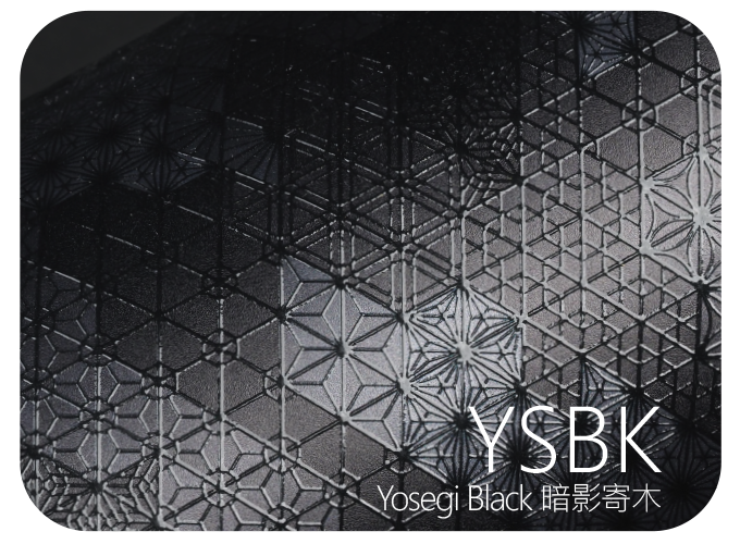 LIFE+GUARD YSBK Yosegi Black 暗影寄木 風格貼膜樣式，適用於相機、鏡頭與 3C 裝置表面保護與風格打造