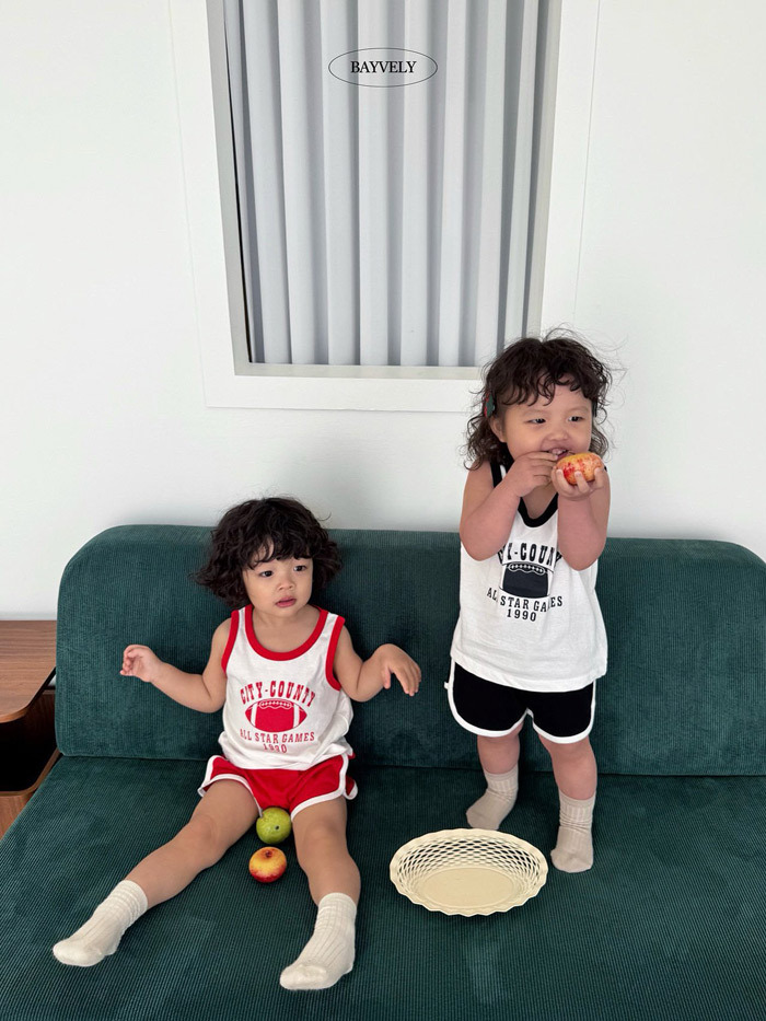 正韓夏BAYVELY 三色橄欖球背心套裝