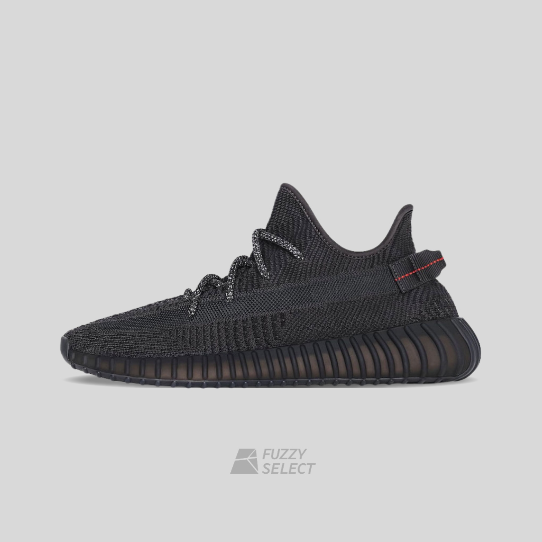 【逢甲 FUZZY】Adidas Yeezy Boost 350 V2 "Black" 黑天使 鞋帶反光 FU9006