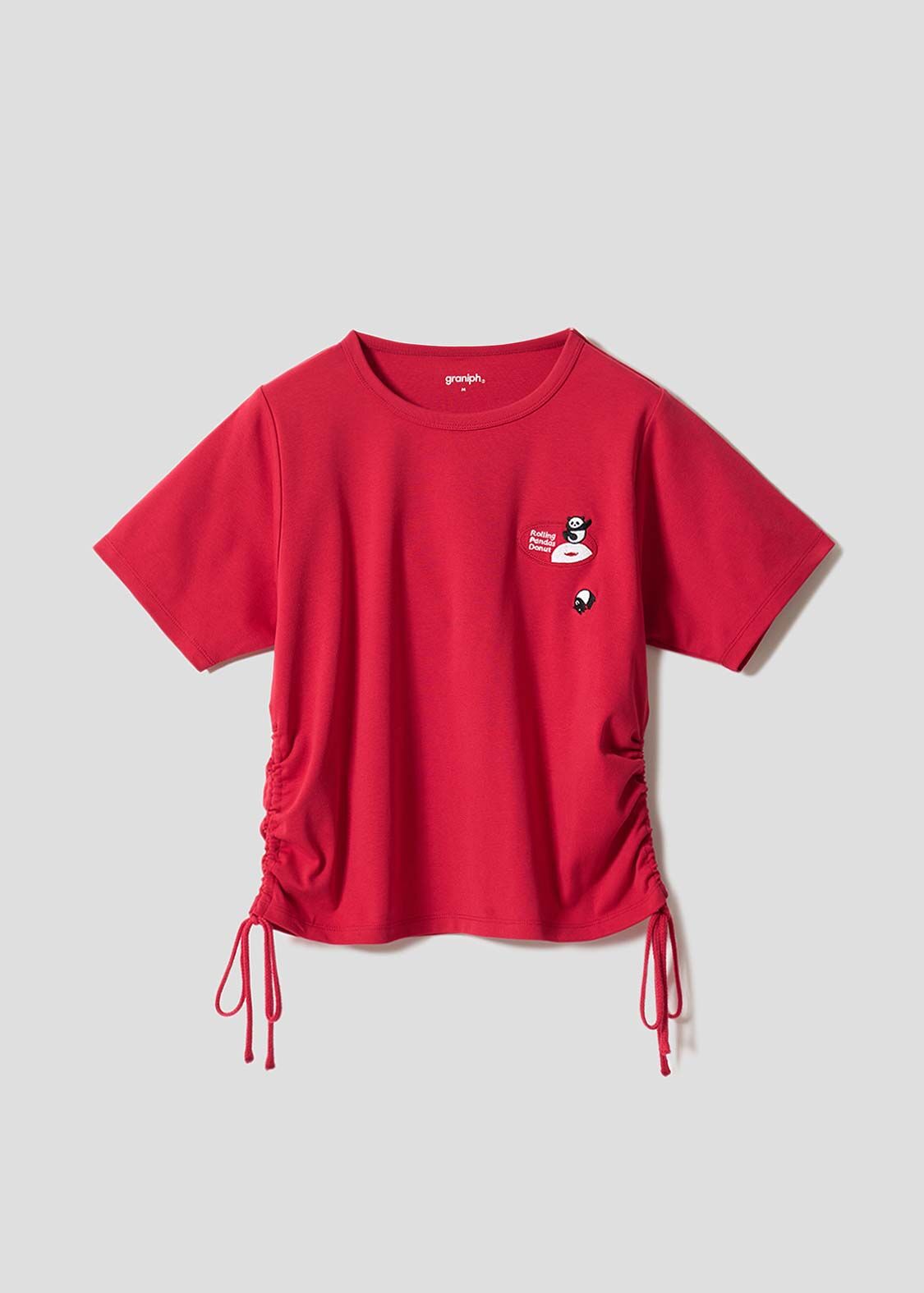 日本預訂 graniph GH Rolling Panda's Donuts | Drawstring Compact T-Shirt